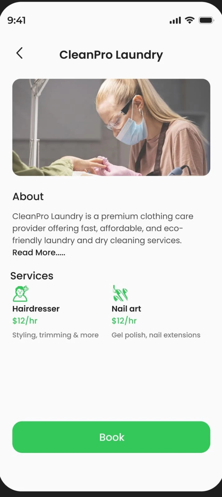RapidVit App Screen 1